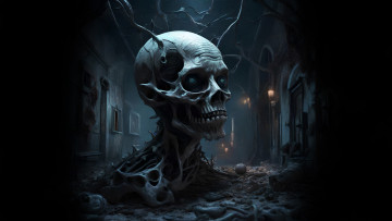 Картинка 3д+графика ужас+ horror нейросети графика нейроарт ai art нейронные сети рисунки нейро искусство нейрографика graphics neuroart neural networks drawings neuro neurography