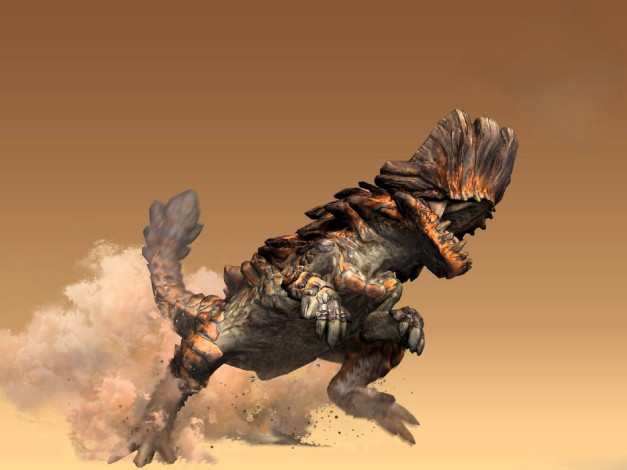 Обои картинки фото видео игры, monster hunter 3, монстр, динозавр, ящер