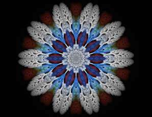 Картинка 3д графика fractal фракталы рисунок фон узор