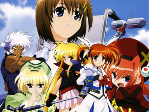 Картинка аниме mahou shoujo lyrical nanoha