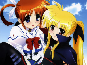 Картинка аниме mahou shoujo lyrical nanoha