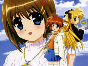 Картинка аниме mahou shoujo lyrical nanoha