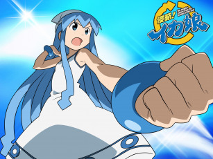 Картинка аниме shinryaku ika musume девушка