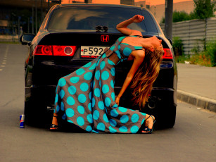 Картинка автомобили авто девушками