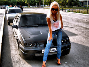 Картинка автомобили авто девушками