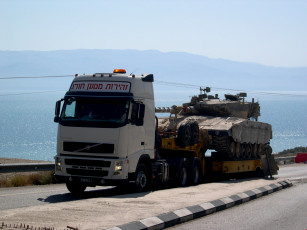 Картинка техника военная tank white fh12 volvo merkava