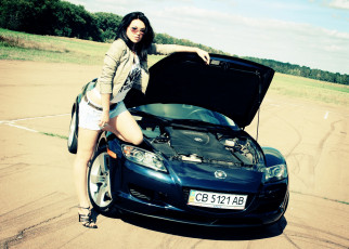Картинка автомобили авто девушками