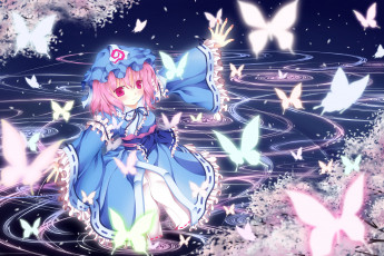 Картинка saigyouji yuyuko аниме touhou