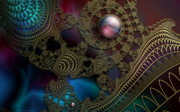 Картинка 3д графика fractal фракталы фон рисунок узор