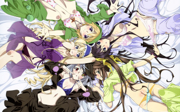 Картинка аниме infinite stratos девочки