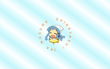 Картинка аниме shinryaku ika musume девушка