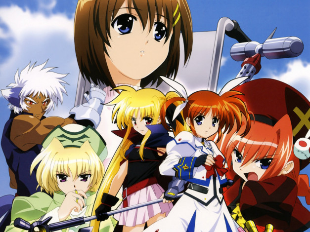 Обои картинки фото аниме, mahou, shoujo, lyrical, nanoha