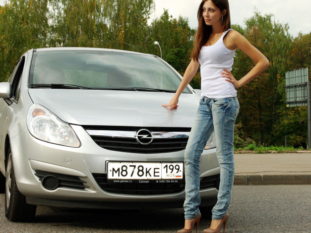 Обои картинки фото автомобили, авто, девушками