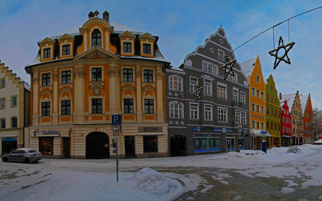 Обои картинки фото города, здания, дома, ингольштадт, бавария, германия