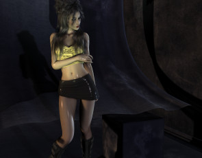 Картинка 3д графика people люди девушка