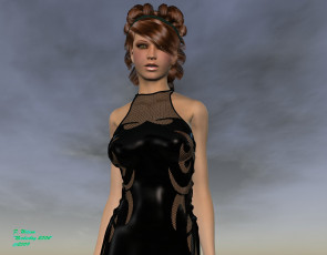 Картинка 3д графика people люди девушка