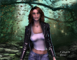 Картинка 3д графика people люди девушка