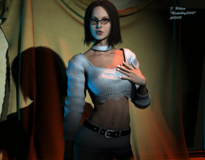 Картинка 3д графика people люди девушка