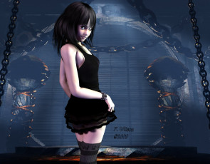 Картинка 3д графика people люди девушка