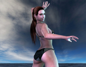 Картинка 3д графика people люди девушка