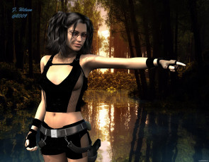 Картинка 3д графика people люди девушка