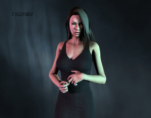 Картинка 3д графика people люди девушка