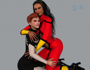 Картинка 3д графика people люди девушки