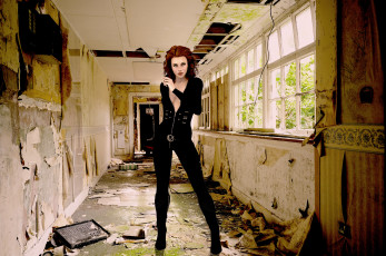 Картинка 3д графика people люди костюм окно разруха