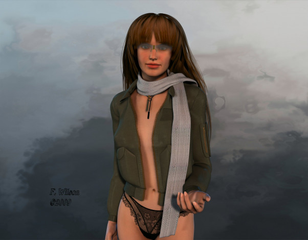 Обои картинки фото 3д, графика, people, люди, девушка