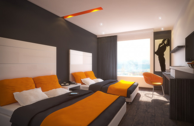 Обои картинки фото 3д, графика, realism, реализм, кровати, спальня