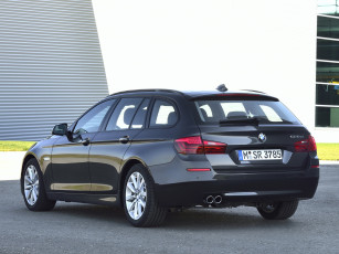 обоя автомобили, bmw, темный, 2013г, f11, touring, 520d