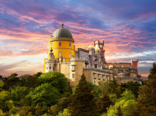 Картинка pena+national+palace+-+sintra +portugal города -+дворцы +замки +крепости португалия синтра дворец пена portugal sintra pena national palace