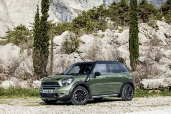 Картинка 2014+mini+countryman+cooper+sd автомобили mini зеленый горы cooper countryman