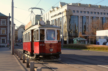 Картинка техника трамваи трамвай город улица рельсы