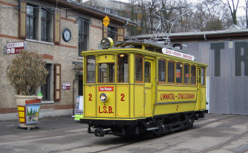 Картинка техника трамваи трамвай город улица рельсы