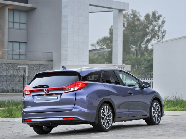 Обои картинки фото автомобили, honda, civic, 2014г, za-spec, tourer