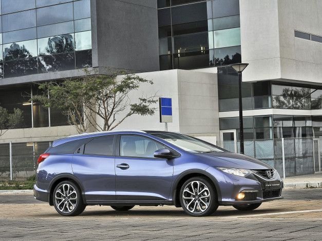 Обои картинки фото автомобили, honda, civic, tourer, za-spec, 2014г