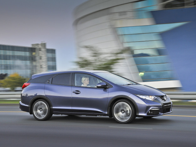 Обои картинки фото автомобили, honda, civic, tourer, za-spec, 2014г
