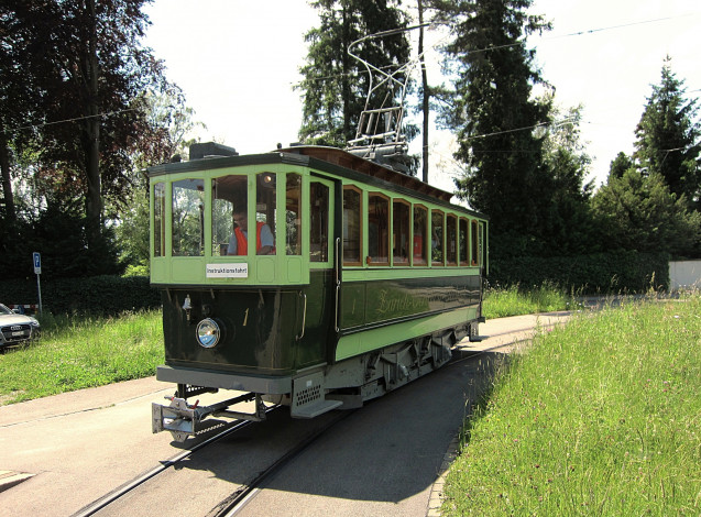 Обои картинки фото техника, трамваи, рельсы, улица, город, трамвай