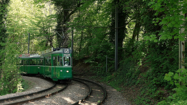 Обои картинки фото техника, трамваи, трамвай, город, улица, рельсы