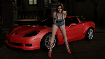 Картинка автомобили 3d+car&girl автомобиль девушка взгляд фон
