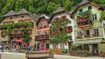 Картинка города -+здания +дома дома площадь фонтан