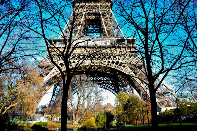 Обои картинки фото города, париж , франция, башня, эйфелева