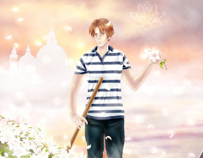 Картинка аниме hetalia +axis+powers парень