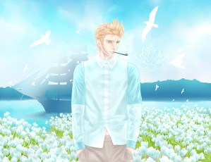 Картинка аниме hetalia +axis+powers парень