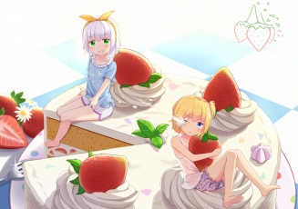 Картинка аниме unknown +другое девушки фон взгляд