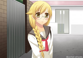 Картинка аниме bakemonogatari фон взгляд девушка