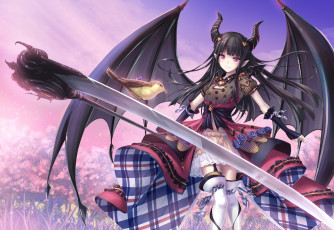 Картинка аниме ангелы +демоны tenmaso