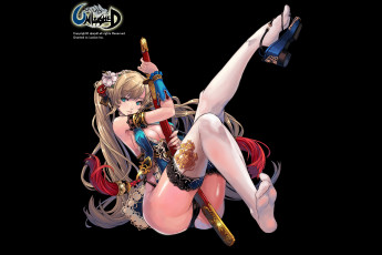 Картинка аниме оружие +техника +технологии девушка