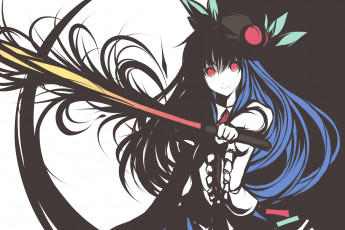 Картинка аниме touhou hinanawi tenshi